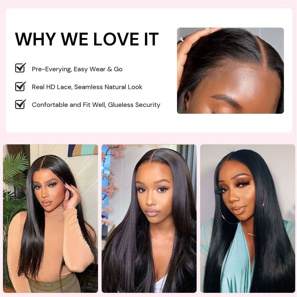 WOWANGEL Dark Auburn 5X5 HD Lace Closure Wig Body Wave Wear to Go Wig - Image 7