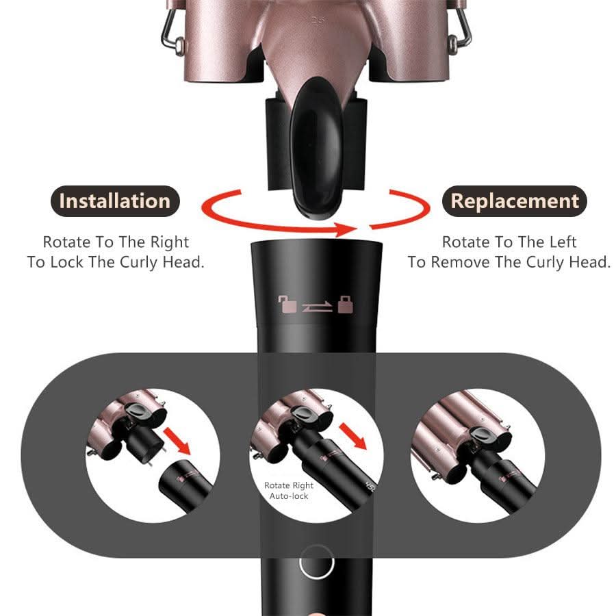 WOWANGEL 5 in 1 Curling Iron, Curling Wand Set - Image 7