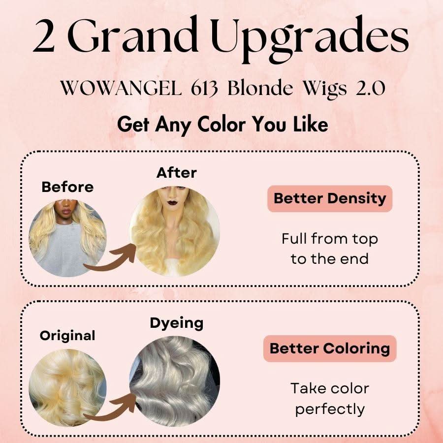 Upgrade 2.0 | 613 Blonde Skinlike Real HD Lace 13x6 Full Frontal Wigs Body Wave - Image 4