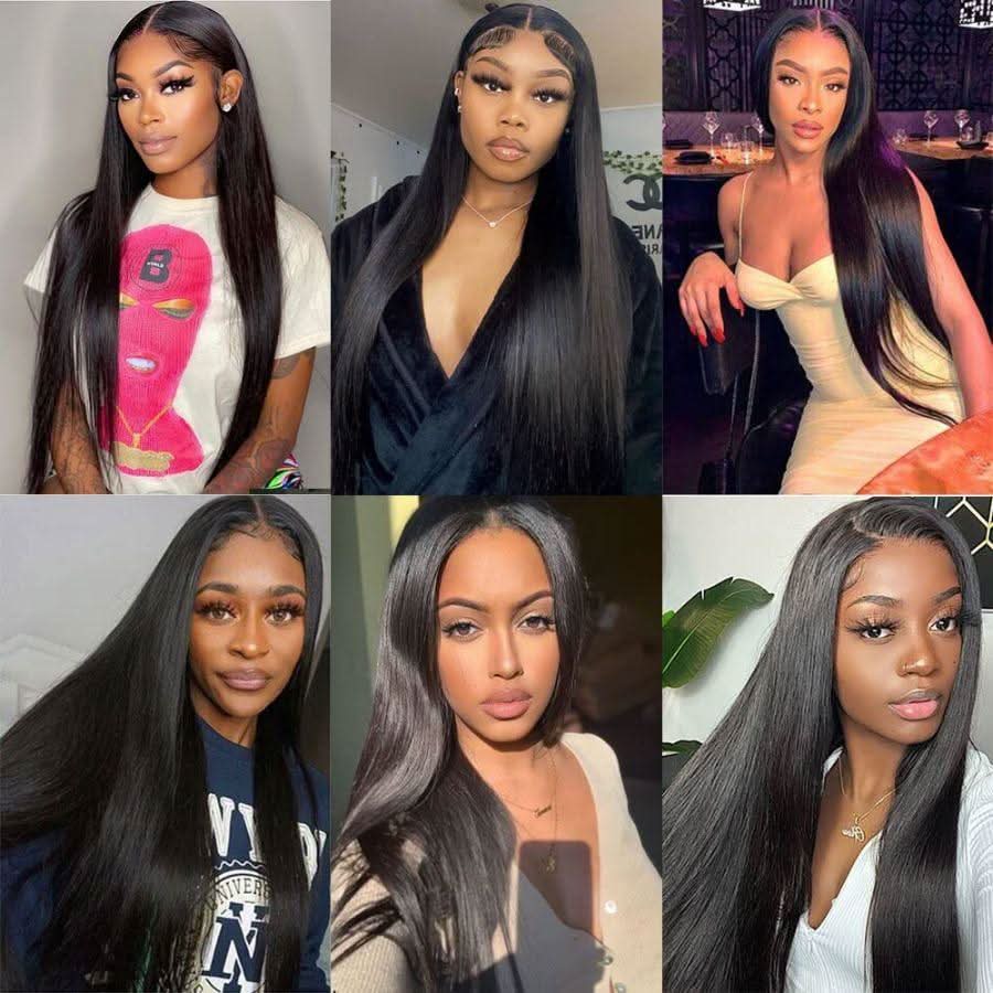 WOWANGEL Classic Lace Weft Clip Ins Hair Extensions Straight/Body Wave/Kinky Straight/Kinky Curly - Image 6