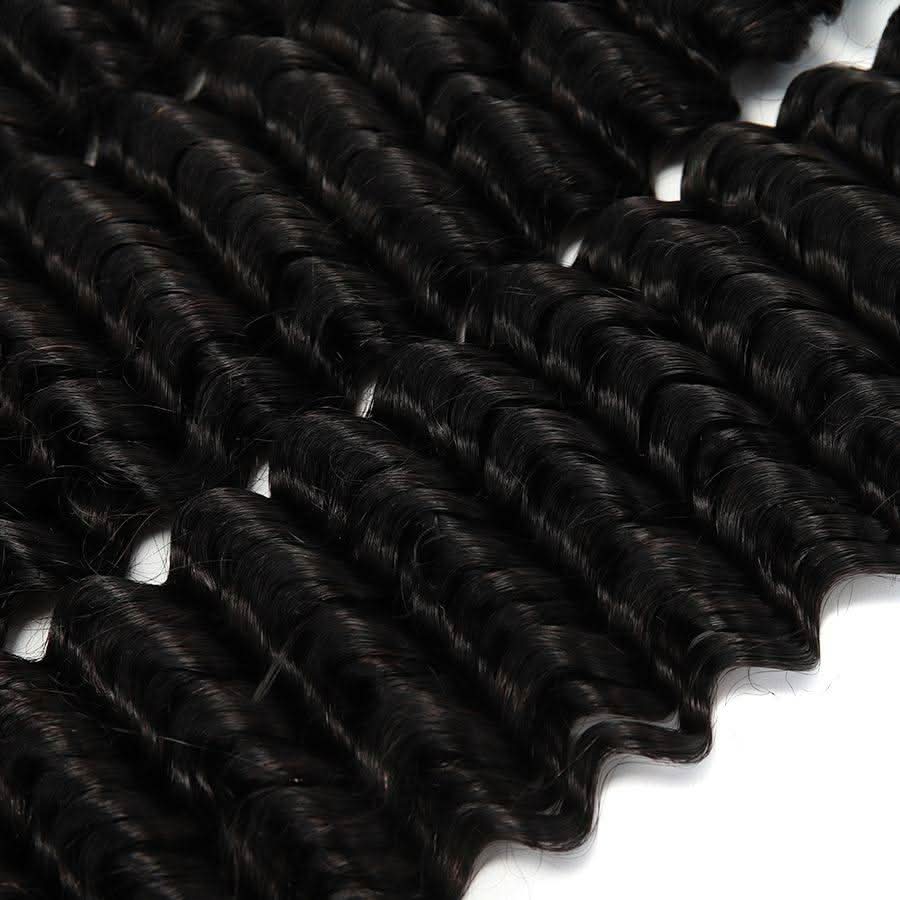 WOWANGEL 5x5 Skinlike Real HD Lace Closure with 3 Bundles Deep Wave - Image 4