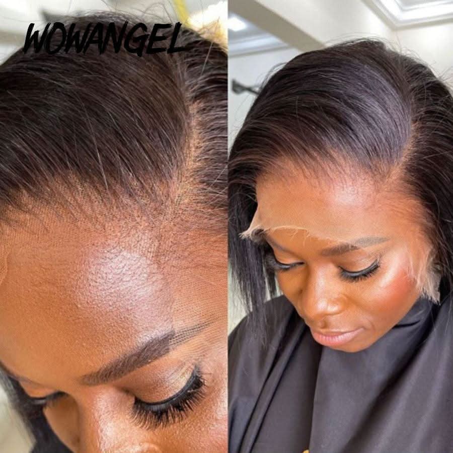 WOWANGEL 6X6/ 7X7 HD Lace Straight Bob 13X4 Lace Frontal Bob Wig - Image 4